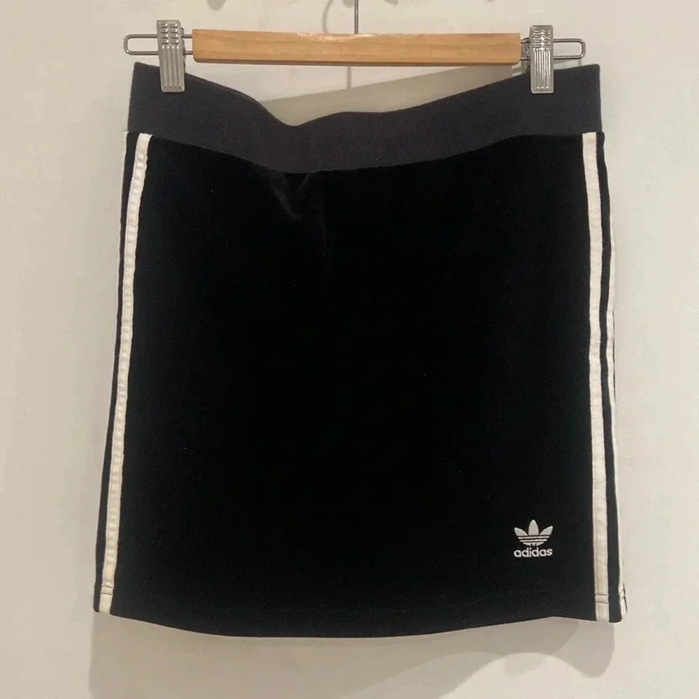 Adidas velour mini skirt
